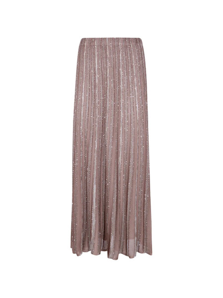  D.exterior Sequin Embellished Skirt - Neutrals 