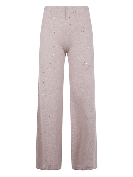  D.exterior Sequin-embellished Wool Trousers - Pink 