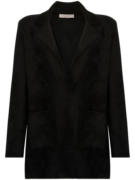  D.exterior Single-breasted Blazer - Black 
