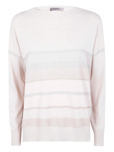  D.exterior Striped Sweater - Pink 