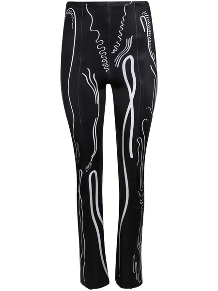  Di Petsa Printed Trousers - Black 