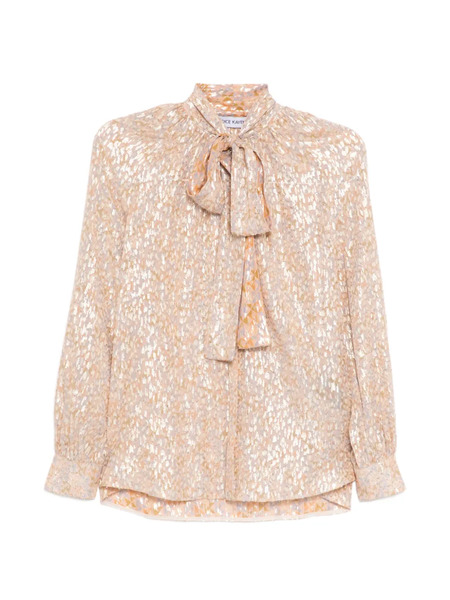  Dice Kayek Bow-tie Shirt - Neutrals 