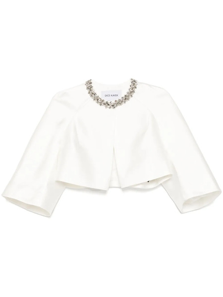  Dice Kayek Embellished Jacket - White 