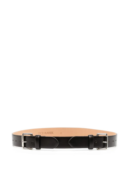  Dice Kayek Leather Belt - Black 