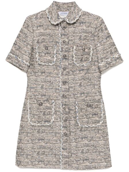  Dice Kayek Sequined Dress - Neutrals 