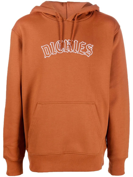  Dickies Construct Logo-print Pullover Hoodie - Orange 