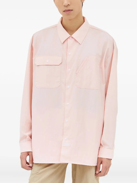  Dickies Double-pocket Long-sleeve Shirt - Pink 