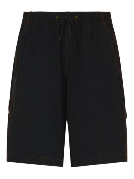  Dickies Drawstring-waist Stitching Shorts - Black 