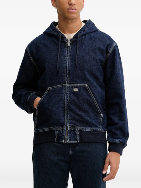  Dickies Hooded Denim Jacket - Blue 