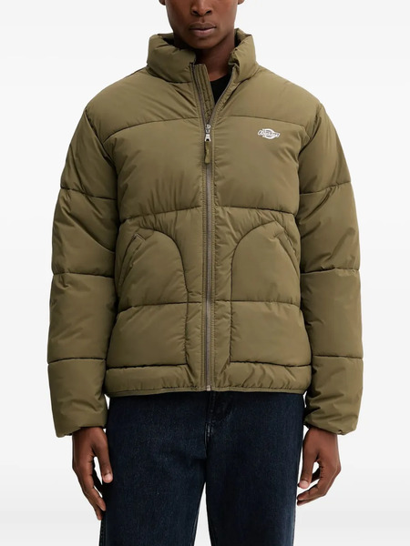  Dickies Summerdale Logo-detail Quilted Jacket - Green 