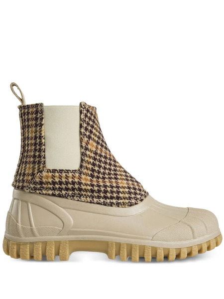  Diemme Balbi Houndstooth-patterned Chelsea Boots - Brown 