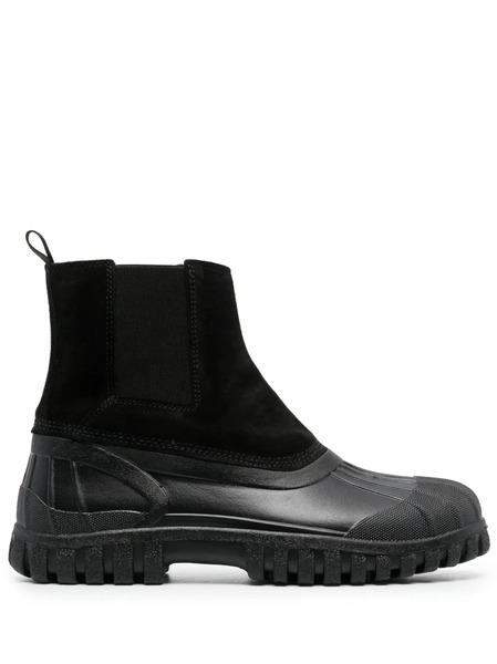  Diemme Suede-panelled Ankle Boots - Black 
