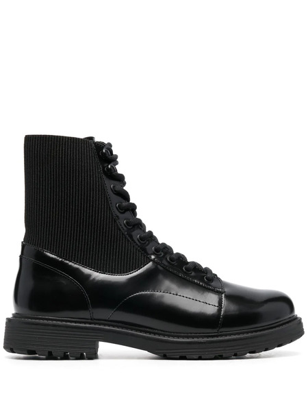  Diesel Alabama Elasticated-panel Combat Boots - Black 