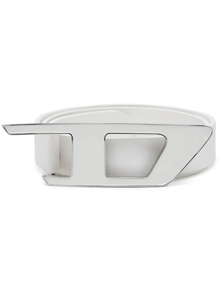  Diesel B-dlogo Ii Leather Belt - White 