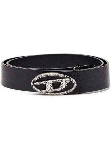  Diesel B-1dr Leather Belt - Black 