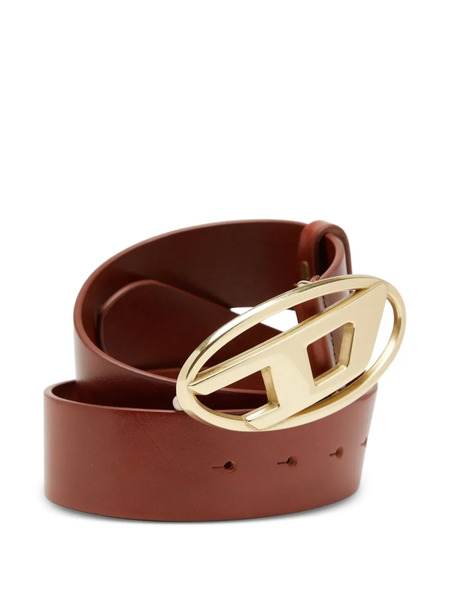  Diesel B-1dr Logo-buckle Leather Belt - Brown 