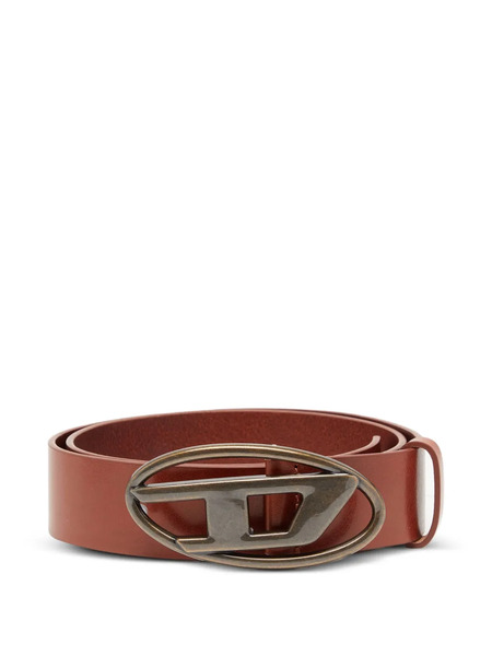  Diesel B-1dr Logo-buckle Leather Belt - Brown 