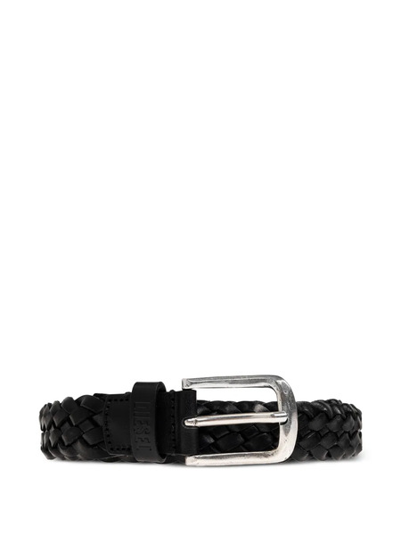  Diesel B-flag Braided Belt - Black 