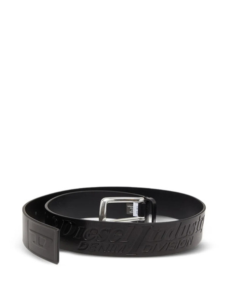  Diesel B-flag-d Logo-embossed Belt - Black 