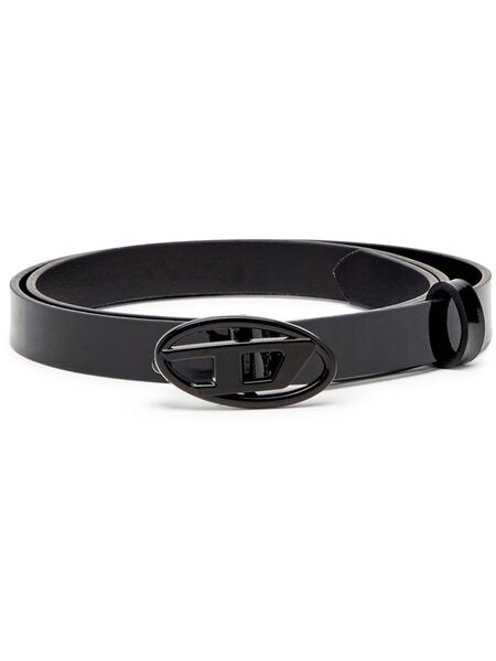  Diesel B-play 15 Leather Belt - Black 