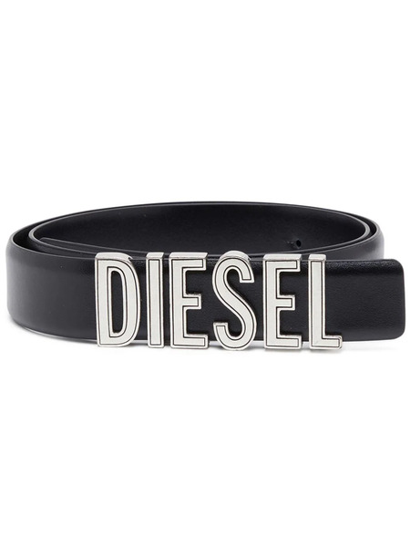 Diesel B-diesel Rivets Leather Belt - Black 