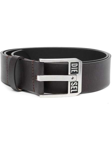  Diesel Bluestar Ii Leather Belt - Black 