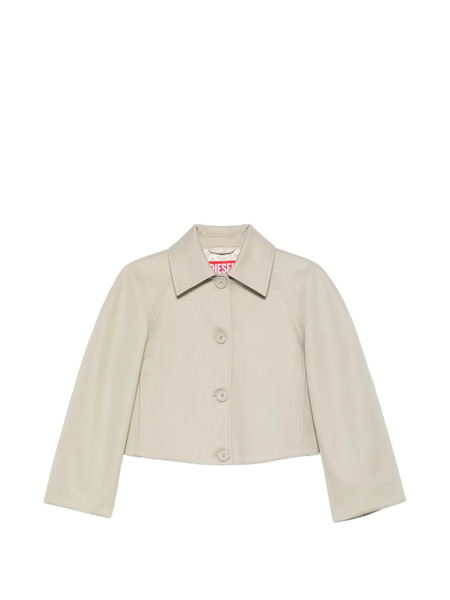  Diesel Button Short Cropped Jacket - Neutrals 