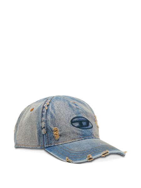  Diesel C-enic Distressed Baseball Cap - Blue 