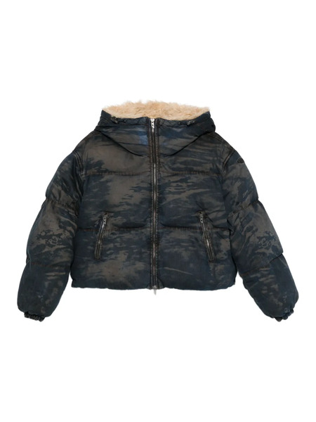  Diesel Camouflage-pattern Padded Jacket - Blue 