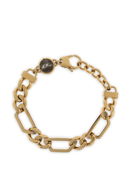  Diesel Chain Logo Bracelet - Gold 