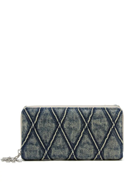  Diesel Charm-d Continental Zip Long Wallet - Blue 