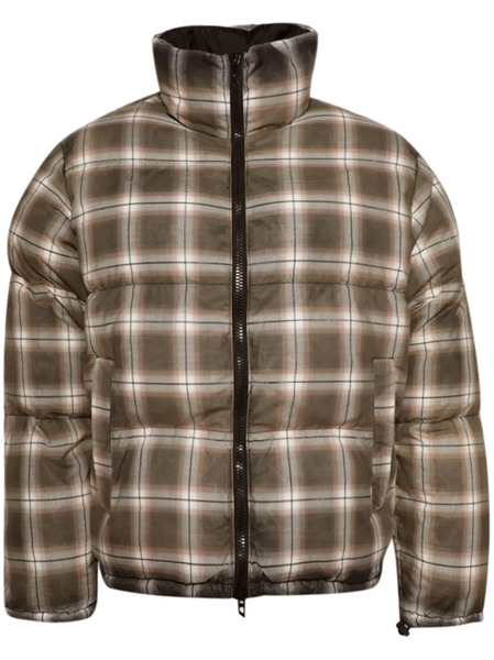  Diesel Check-print Jacket - Brown 