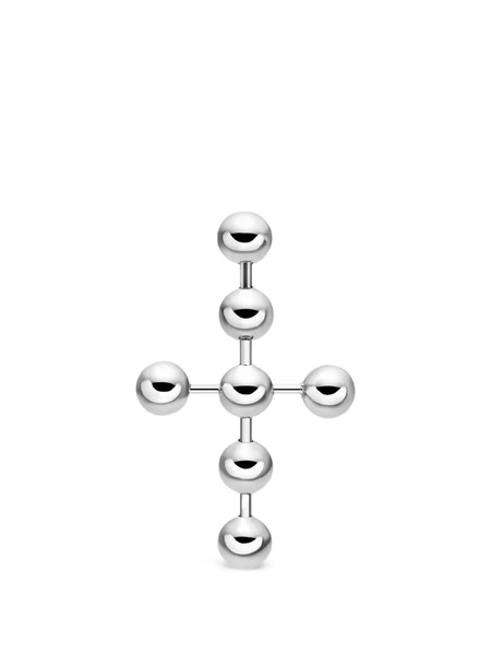  Diesel Cross Drop Earring - Silver 