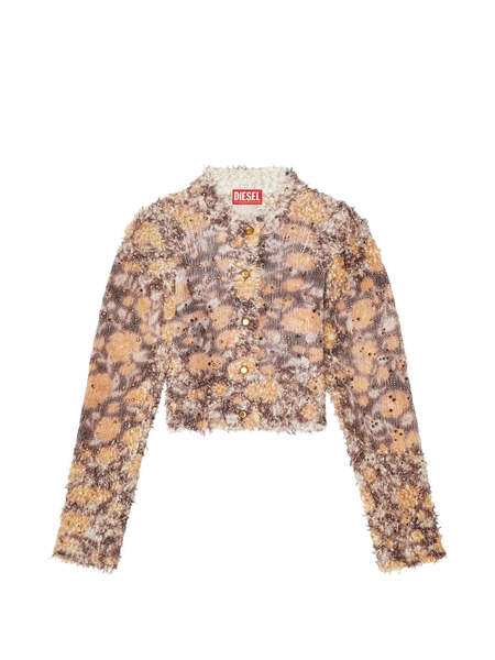  Diesel Crystal Button Knitwear - Brown 
