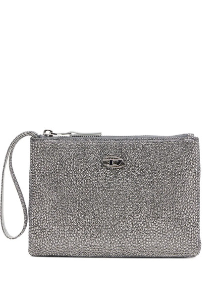  Diesel Crystal-embellished Wallet - Silver 