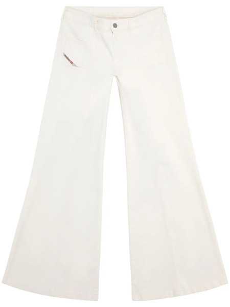  Diesel D-akii Mid-rise Flared Jeans - White 