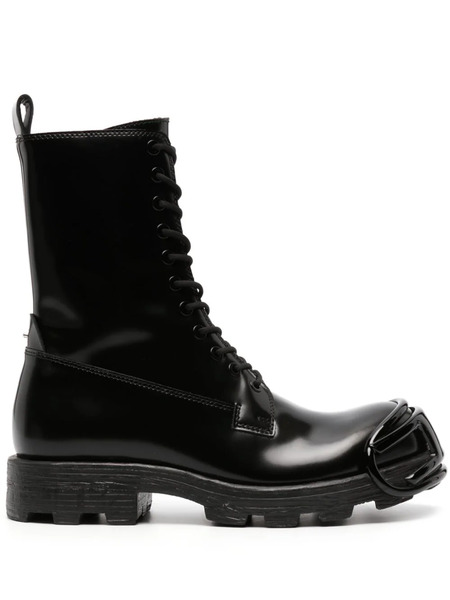  Diesel D-hammer D Lace-up Leather Boots - Black 