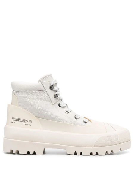  Diesel D-hiko X Lace-up Fastening Boots - Neutrals 