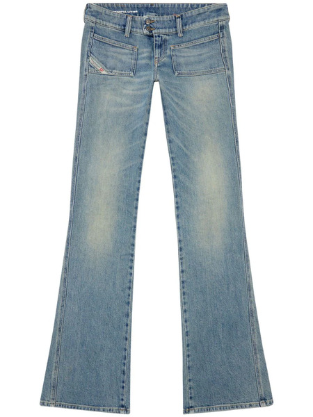  Diesel D-hush Low-rise Bootcut Jeans - Blue 