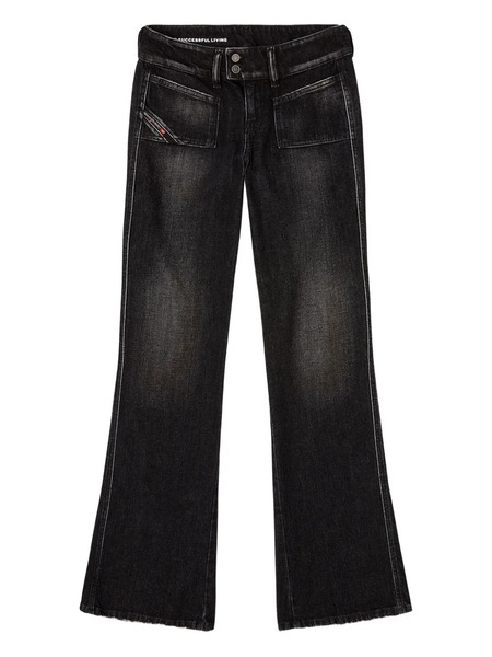  Diesel D-hush 09n50 Patch Pocket Jeans - Black 
