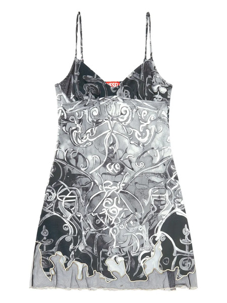  Diesel D-inlay Mini Dress - Grey 