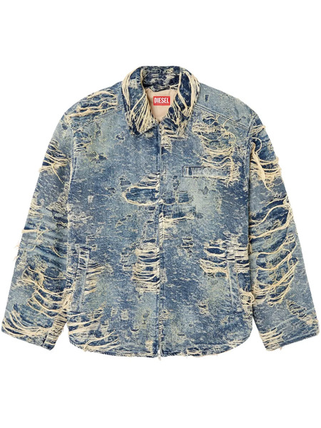  Diesel D-ivar-fsg1 Denim Jacket - Blue 