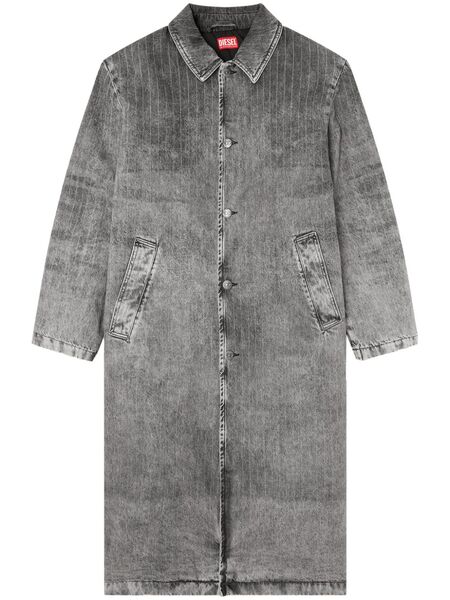  Diesel D-jack-s1 Single-breasted Coat - 02 Dark Grey 