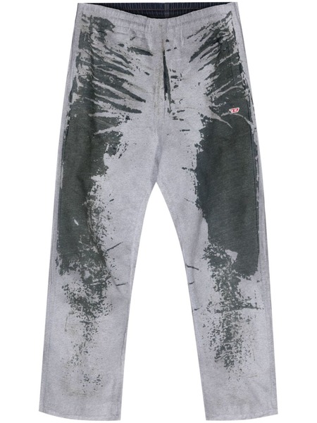  Diesel D-lab Track Straight-leg Jeans - Grey 