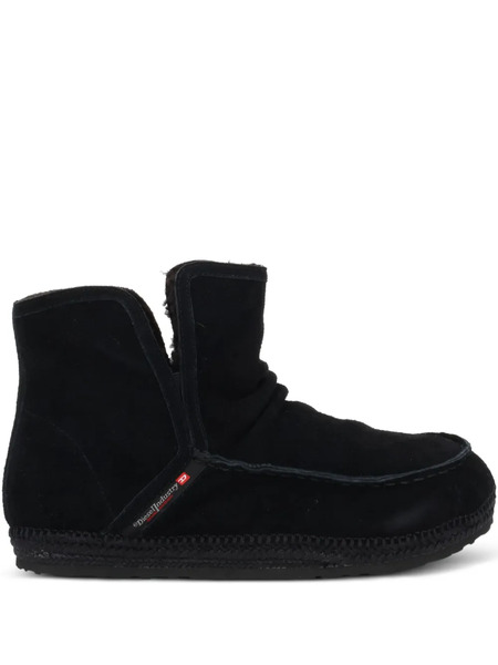  Diesel D-lukas Akb Leather Ankle Boots - Black 