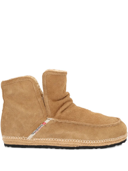  Diesel D-lukas Leather Ankle Boots - Brown 
