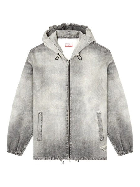  Diesel D-wynny Jogg Hooded Jacket - Grey 