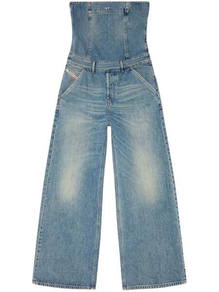  Diesel De-bride Denim Jumpsuit - Blue 