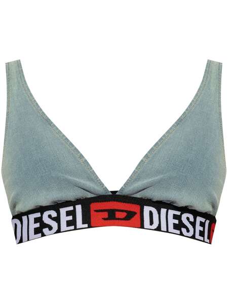 Diesel De-geny-s Denim Bra Top - Blue 