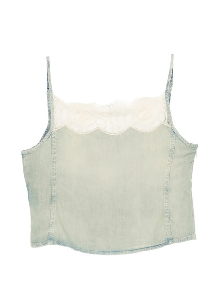  Diesel De-mery-s Lace-trim Top - Neutrals 